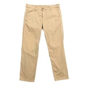 Adriano Goldschmied Pants Mens 34 Latte Kullen Slim Stretch Cotton Lyocell AG